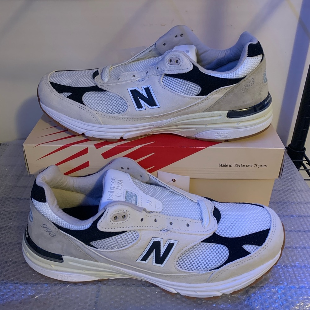 Teddy Santis x New Balance 993 Made in USA Sea Salt Black U993WS